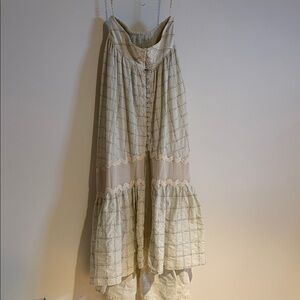 Raissa Elegant Cream Maxi Skirt